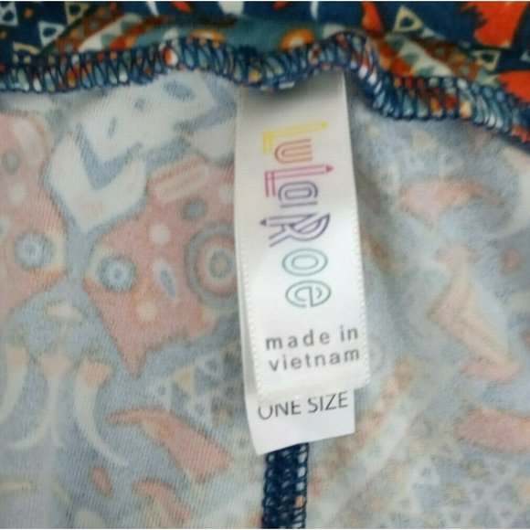 Lularoe One Size Leggings With Beautiful Multi-Color Aztec Design - Picture 6 of 6